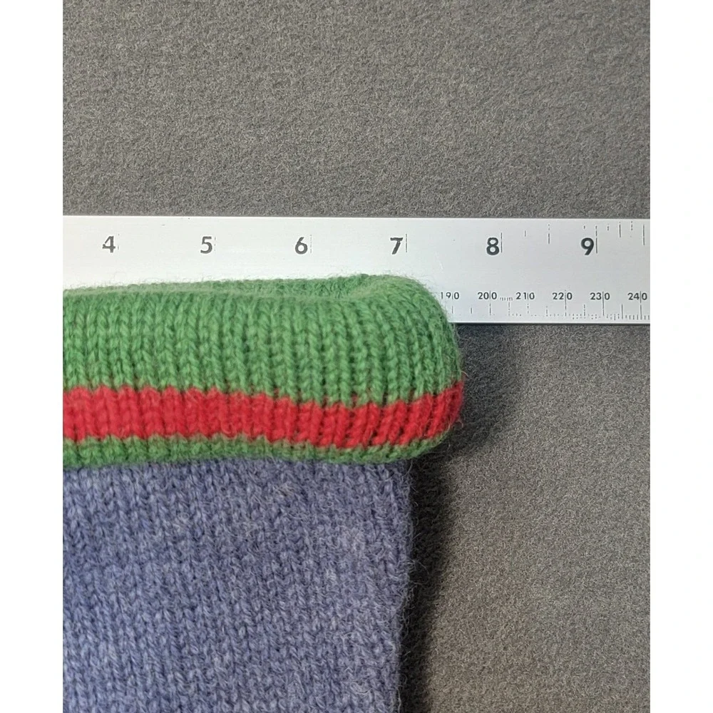 Pottery Barn Kids‎ Christmas Stockings Snowman Wool Fair Isle Long Knit Snow